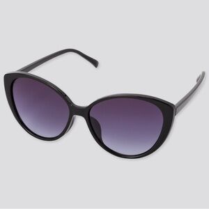 NWT Uniqlo Black and Purple Cat-Eye Sunglasses